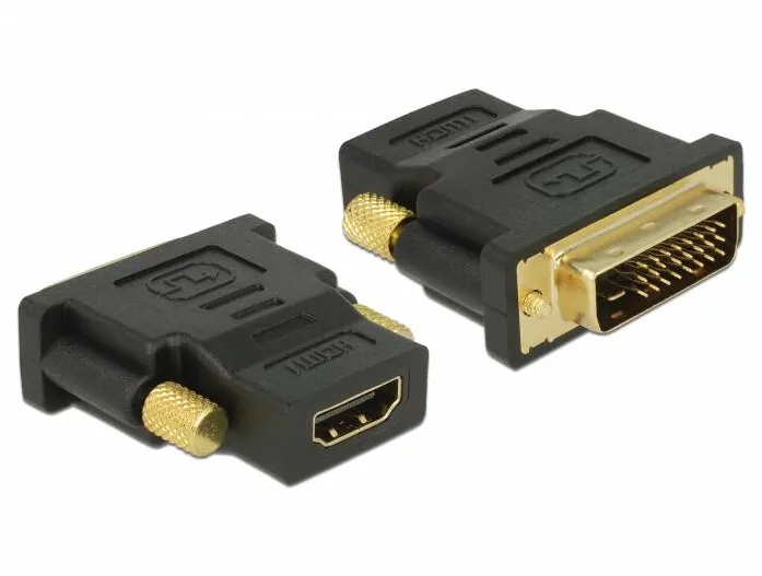 Adaptor DELOCK 65466, DVI 24+1 pin male > HDMI female