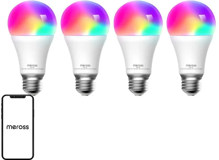 Meross MSL120 Bec LED inteligent WiFi (HomeKit) (pachet de patru)