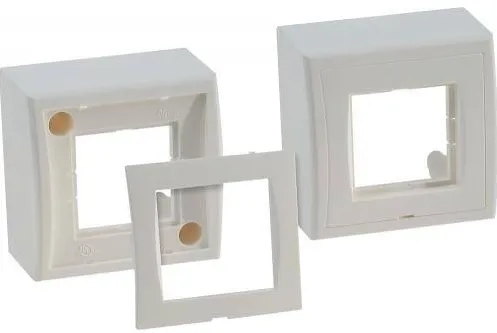 Suport montare AGINODE N200.116 alb pentru LANmark Snap-In Modules