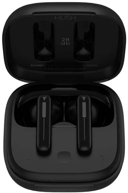 Casti In-Ear Boompods Boompods Bassline Hush Black