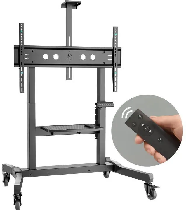 Suport TV / Monitor ONKRON TS1991E-B Mobile Motorised Stand for TVs or Interactive Panels 50‘-100’, max 130 kg, black