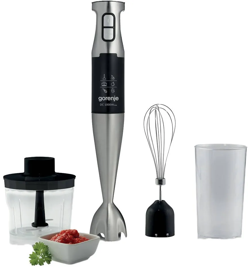 GORENJE Mixer vertical GORENJE HBX1000E, 0.7L, 1000W, viteza Variabila, argintiu-negru