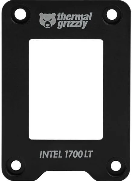Thermal Grizzly CPU Contact Frame Intel 1700 LT (black, for Intel mainboards with socket LGA1700)