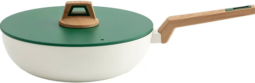 MYRIA Tigaie WOK MC4089, 28CM, ALUMINIU, ALB