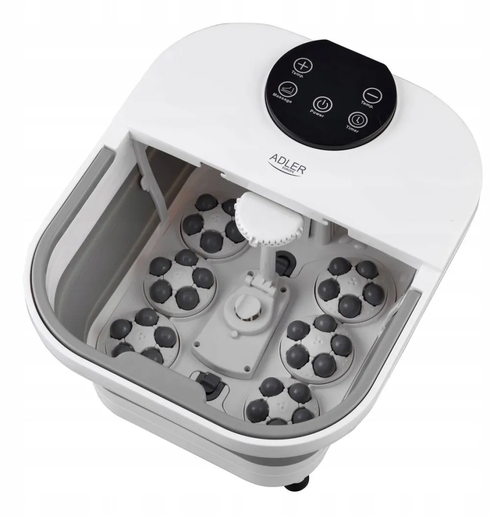 Adler Aparat masaj picioare, ADLER, hidromasaj si incalzire, 500W, Alb