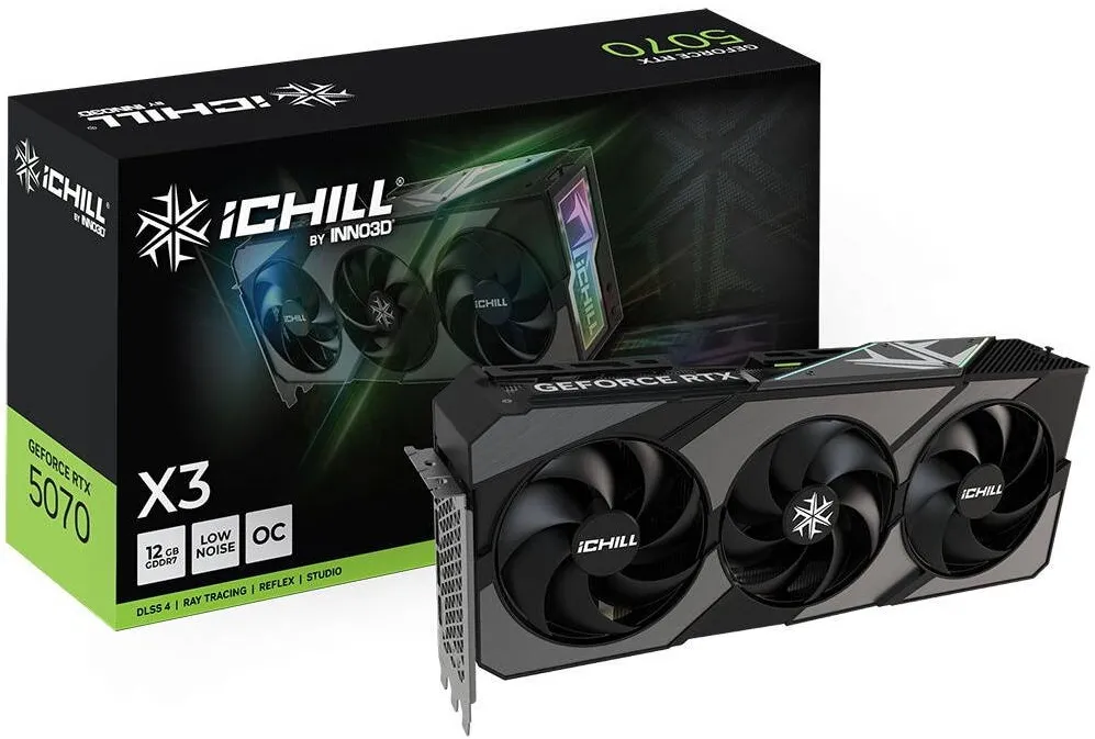 Placa Video Inno3D GeForce RTX5070, 12GB, GDDR7, 192bit, 1xHDMI, 3xDisplayPort