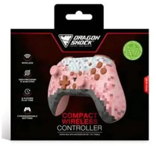 Gamepad DragonShock Dzojstik DragonShock POPTOT COMPACT, roz, pentru Nintendo Switch