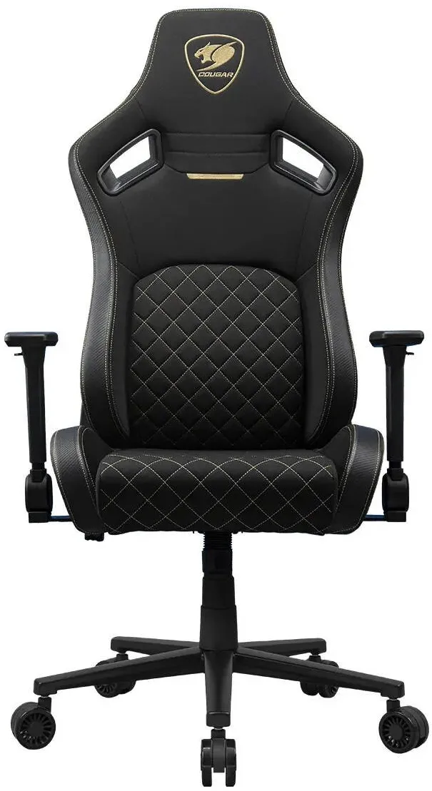 Scaun Gaming Cougar Scaun gaming Cougar Defensor Gold F, capacitate 120kg, negru/auriu, 129x75x66cm