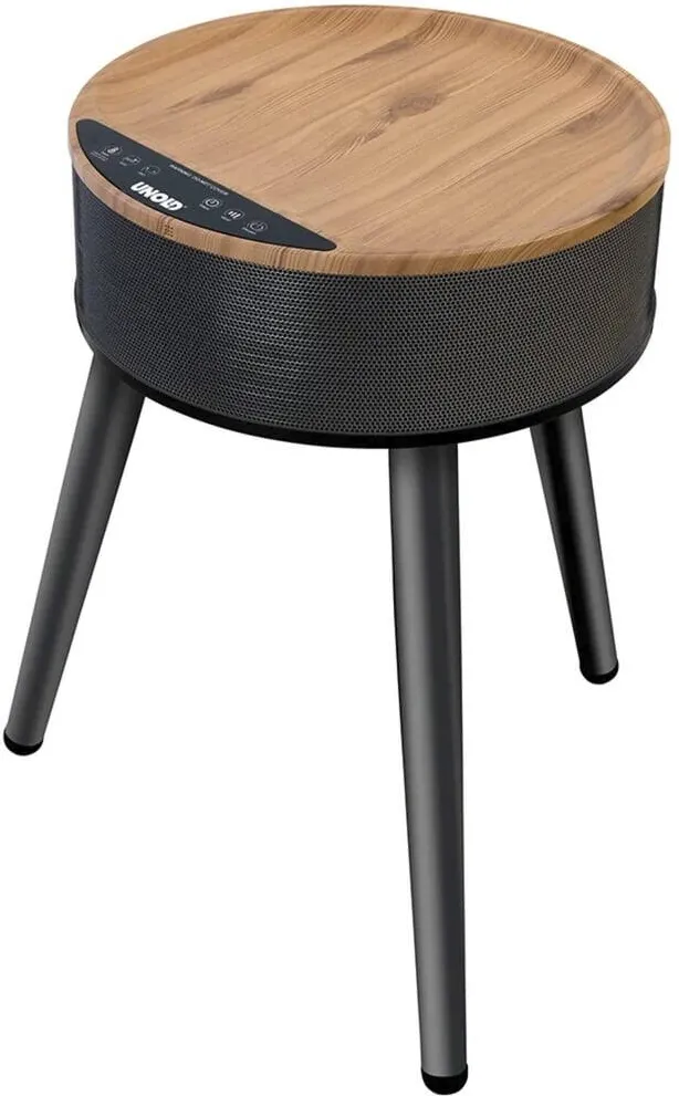 Unold fan heater table Henry black/wood, 2,000 watts