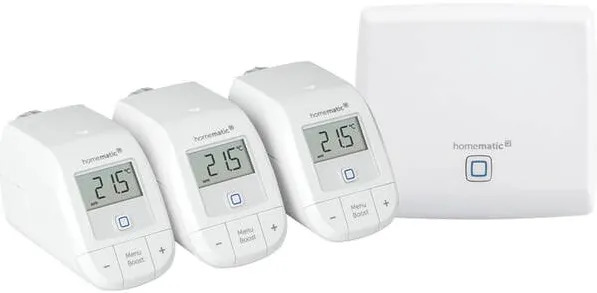 Homematic IP Homematic IP Smart Home Starter Set Heating (white, Homematic IP Access Point (HmIP-HAP), 3x Homematic IP radiator thermostat - basic (HmIP-eTRV-B))