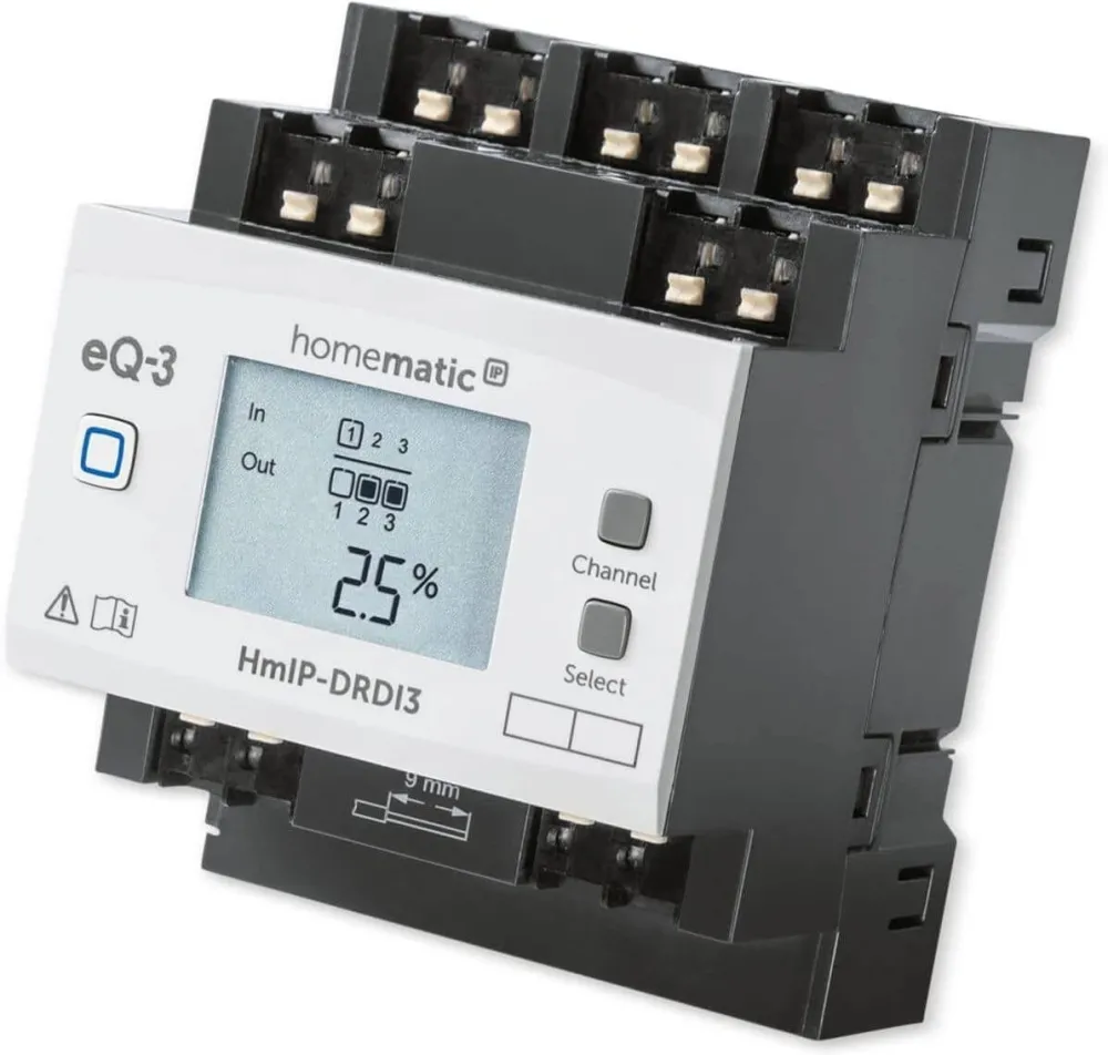 Homematic IP Homematic IP dimming actuator for DIN rail mounting - triple (HmIP-DRDI3), dimmer