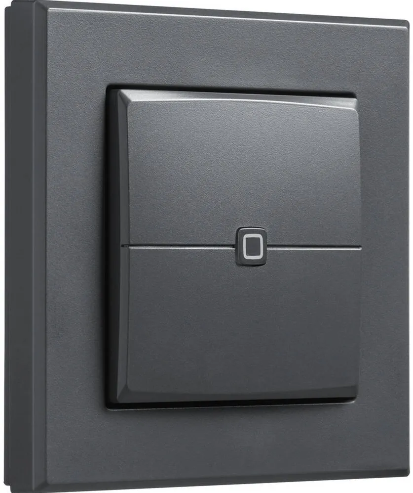 Homematic IP Homematic IP wall switch – 2-gang (HmIP-WRC2-A-2), switch anthracite