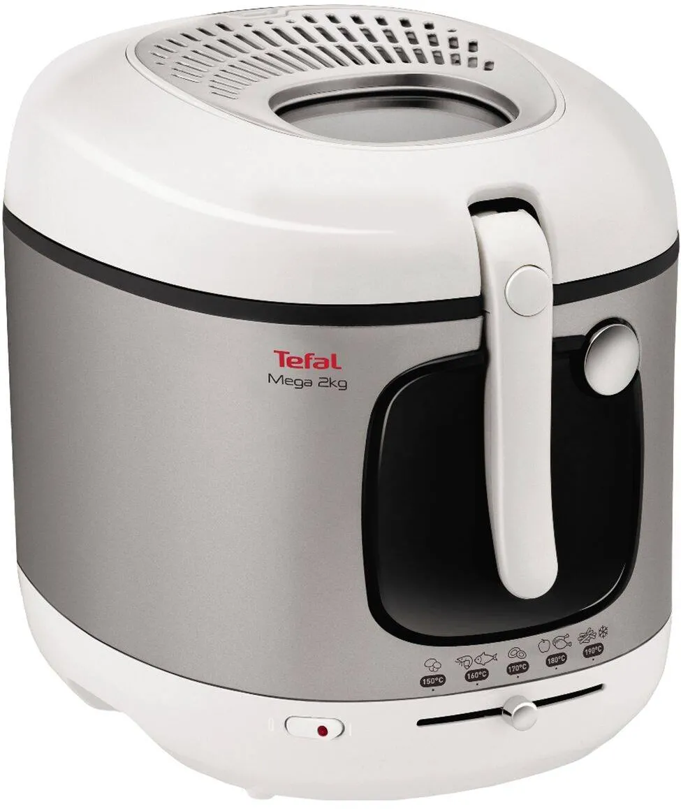 TEFAL Friteuza, Mega XXL FR4800, 2100W, 3.3L, Alb/Gri