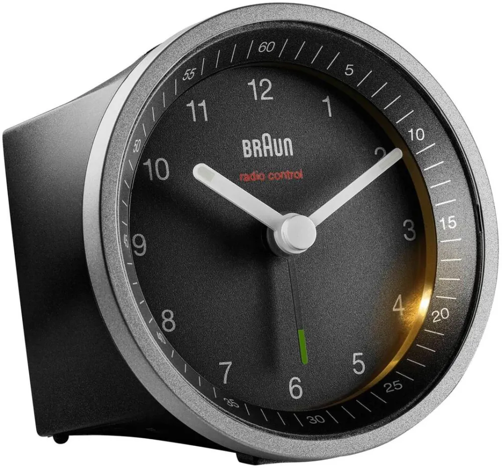 BRAUN Ceas de Birou BC 07 SB-DCF silver/black