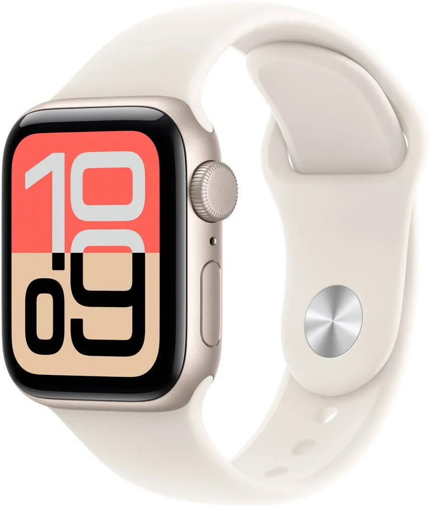 Smartwatch Apple Watch SE 3 GPS 40mm Starlight Aluminium Case with Starlight Sport Band - M/L