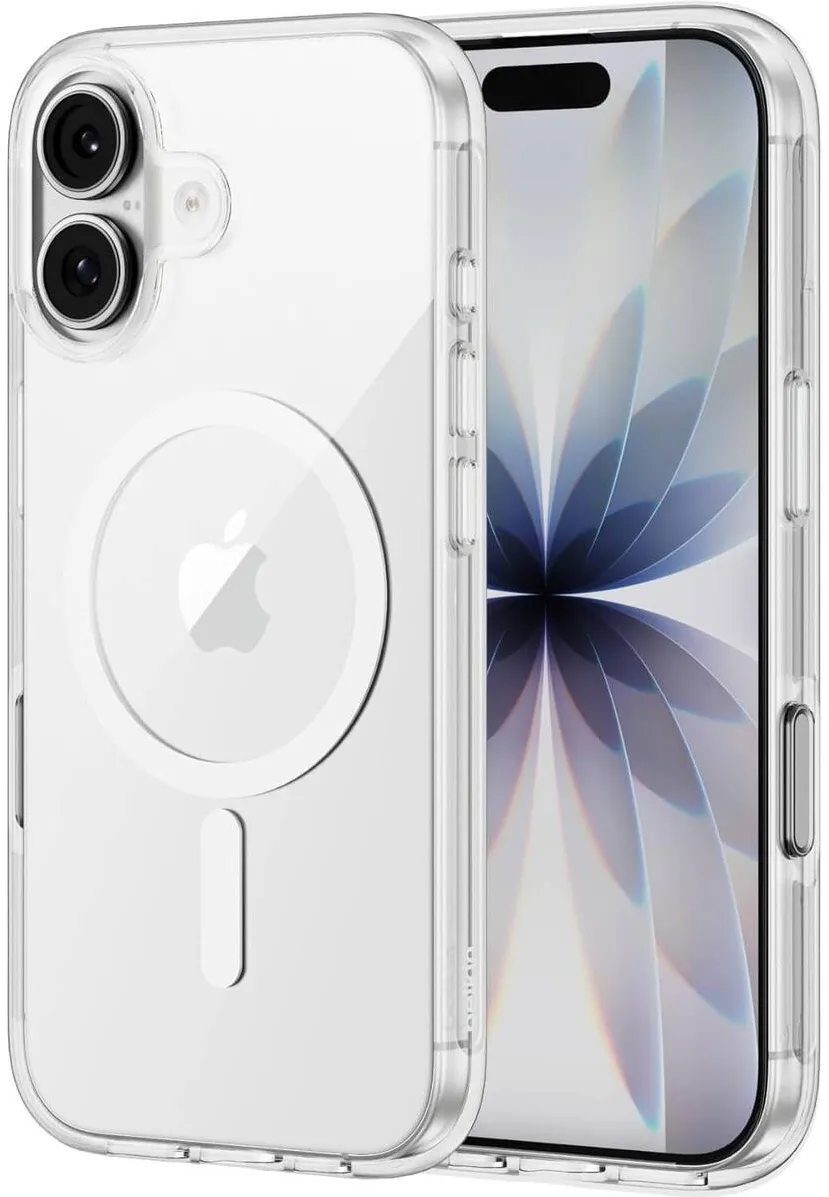 BELKIN Husa, Belkin SheerForce Clear Magnet pentru iPhone 17, Transparent Alb