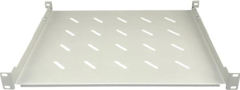 Rack Alantec Raft Alantec, 19"x1U, perforat, gri, 350mm, set de montare