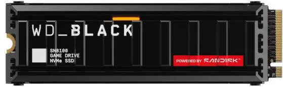 SSD WD Black SN8100 HeatSink 4TB M.2 2280 PCIe Gen5 x4 NVMe, Read/Write: 14900/13200 MBps, IOPS 2200K/2400K, TBW: 4800