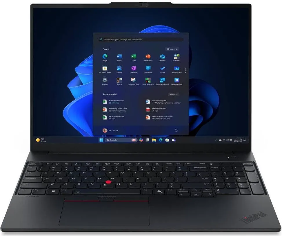 Laptop Lenovo Lenovo ThinkPad E16 Gen 3 16 WUXGA AMD R7 250/16GB/512GB/AMD Radeon 780M/WIN11 Pro/ENG Backlit kbd/Black/FP/3Y Warranty