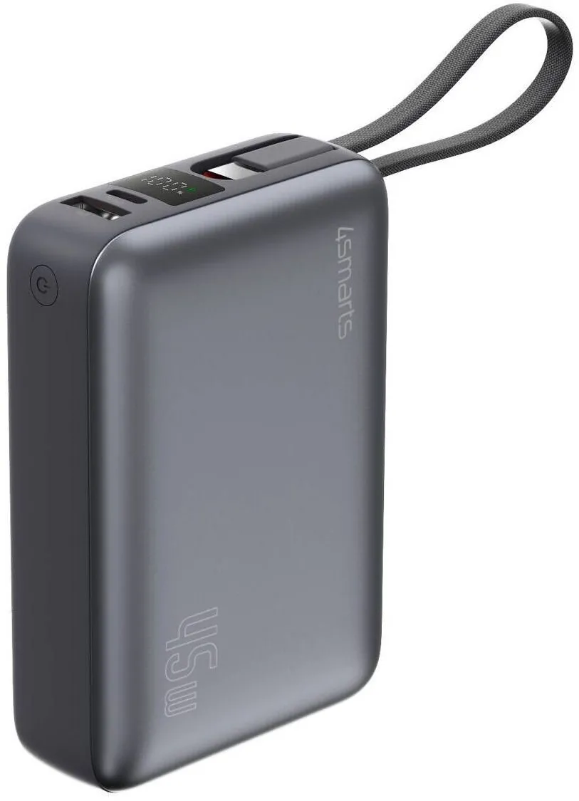 4smarts Power bank 20000 mAh, 45 W, gri, 95x105x32mm