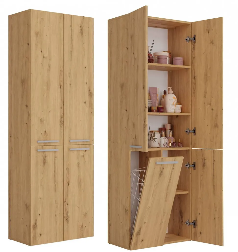 TOP E SHOP Topeshop NEL 1K DD ART KPL bathroom storage cabinet Oak