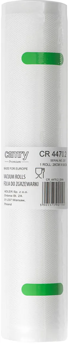 Folie pentru aparat de vidat CAMRY CR 4470.2 28 x 600 cm