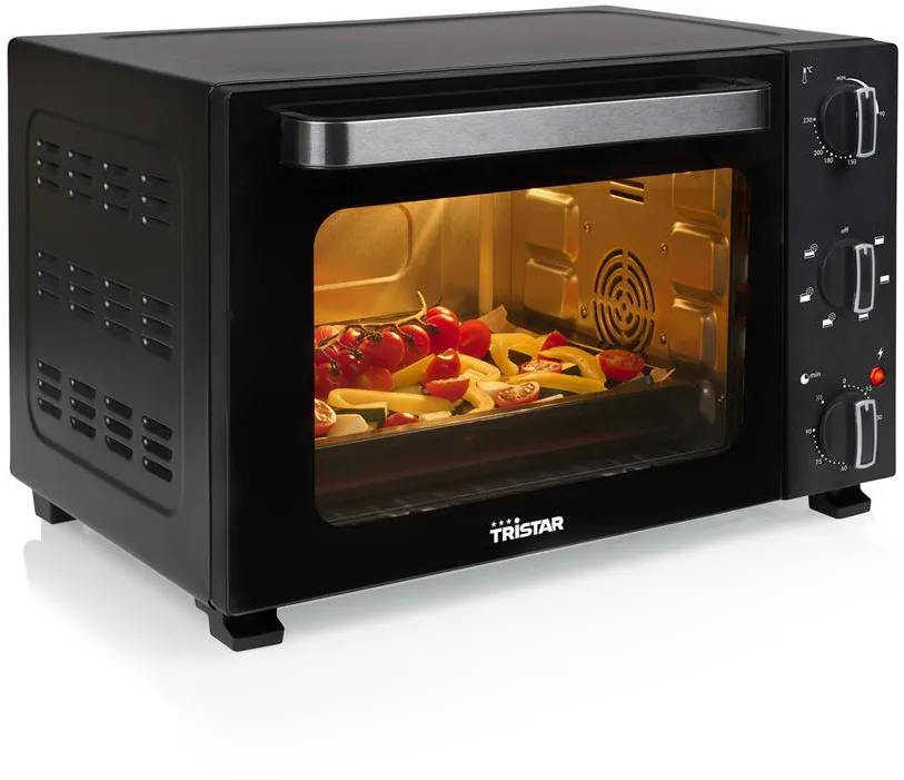 TRISTAR Cuptor electric OV-3627 Convection, 27 L, 1500 W, Negru
