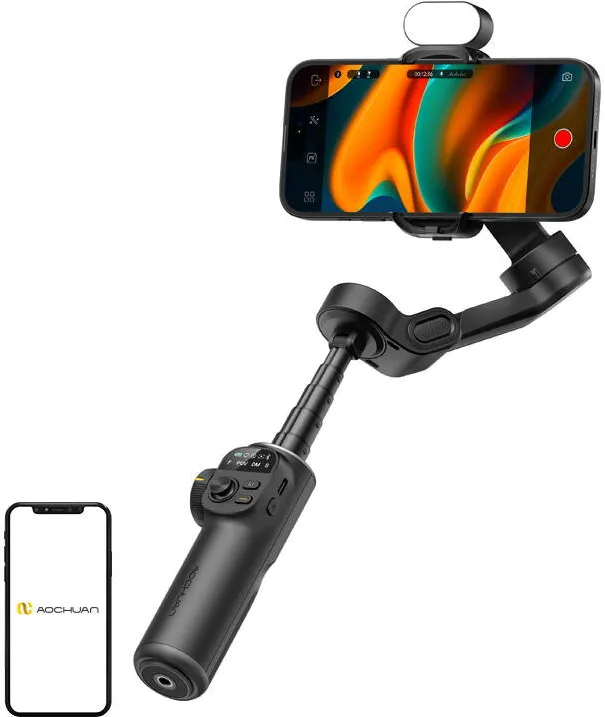 AOCHUAN Stativ AOCHUAN X2 cu iluminare RGB (negru)