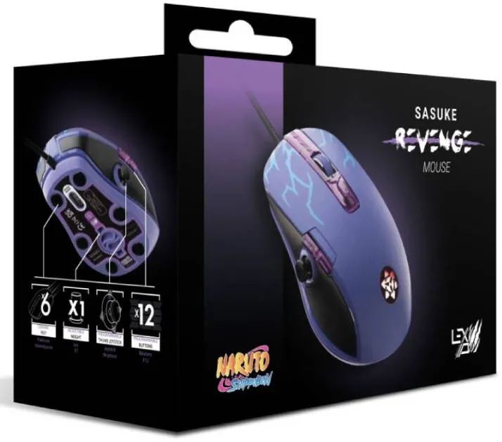 Mouse LEXIP Lexip Sasuke Design By Tsume Naruto Shippuden