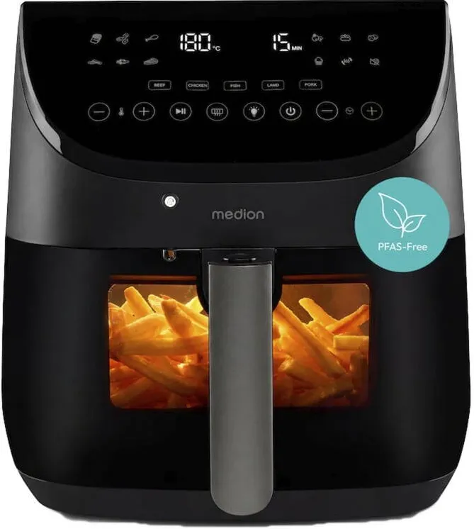 Medion Friteuza cu aer cald Life X20 MD 13060 XL (negru, 1700 W, cos 6,6 litri)