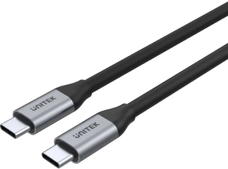 Unitek C14082ABK Cablu USB 1 m USB 3.2 Gen 2 (3.1 Gen 2) USB C Negru