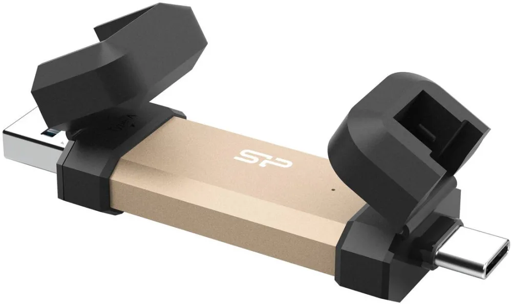 Memorie USB SILICON-POWER DS72 500 GB USB Type-A / USB Type-C 3.2 Gen 2 (3.1 Gen 2) Gold