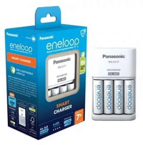 Eneloop Panasonic Eneloop Smart Charger BQ-CC17 inkl.4xAA K-KJ17MCD40E