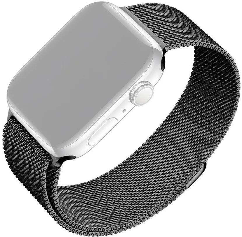 Fixed Mesh Strap for Apple Watch 38/40/41mm, Black