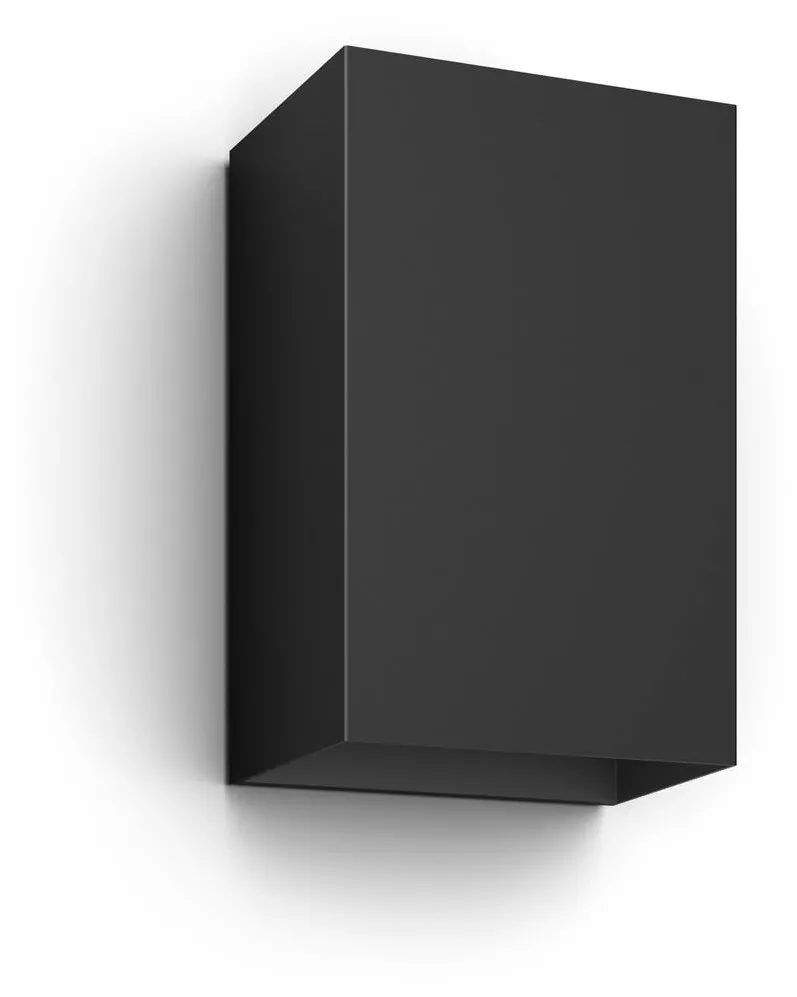 Philips Hue WCA Resonate Outdoor Wall Lantern, Black