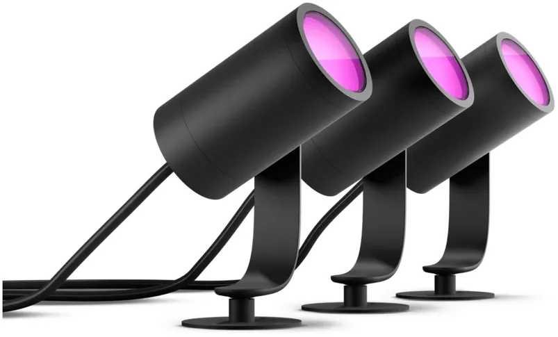 Philips Hue Lily Outdoor Spot base set 3x8W 24V , Black