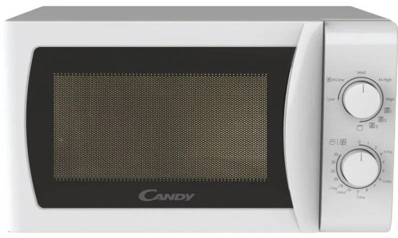 Cuptor cu Microunde CANDY Cuptor cu microunde CMG20SMW, 700 W, 20 L, Grill, Mecanic, Alb