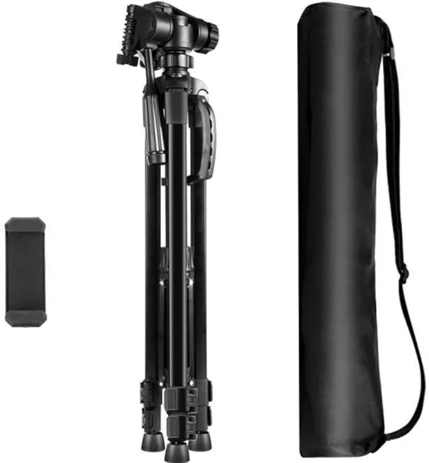 Puluz Statyw / Tripod z głowicą 3D 360° + uchwyt na telefon Puluz PU3096B