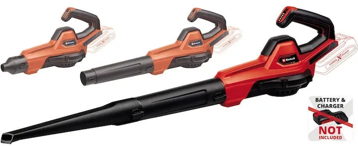 Einhell Suflanta pentru frunze pe acumulator Einhell Power X-Change GE-UB 18/250 Li E-Solo, 18 V, 250 km/h viteza flux aer, 120 m³/h debit aer, fara acumulator/incarcator