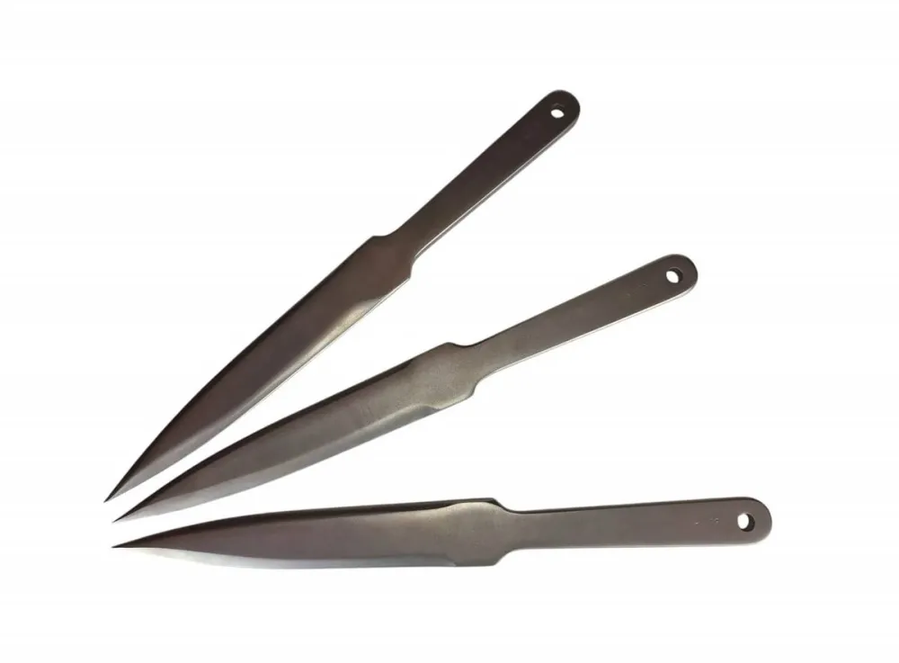 KAL22 Sports throwing knives LIDER 3pcs silver