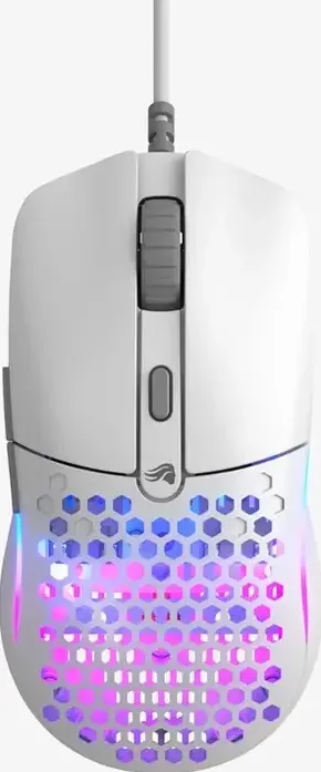 Mouse Glorious Mouse optic Glorious, 12000 DPI, 6 butoane, Alb, 55g