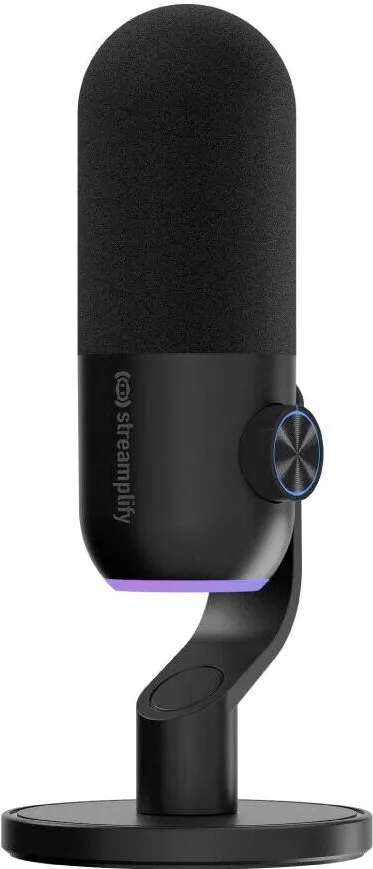 Microfon streamplify Microfon Streamplify MIC MINI, 3.5mm jack, USB-C, Stereo, Negru