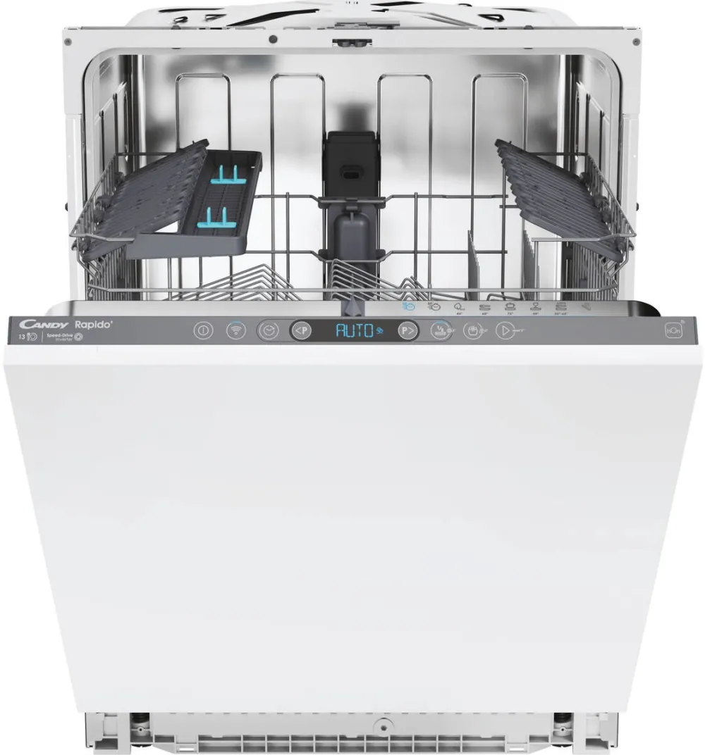 CANDY Masina de spalat vase incorporabila Candy Rapido CI 3C6F0A, 13 seturi, 8 programe, Clasa C, WiFi+Ble, Wash & Dry 35', Motor Speed-Drive Inverter, Automatic Open Door, 60 cm