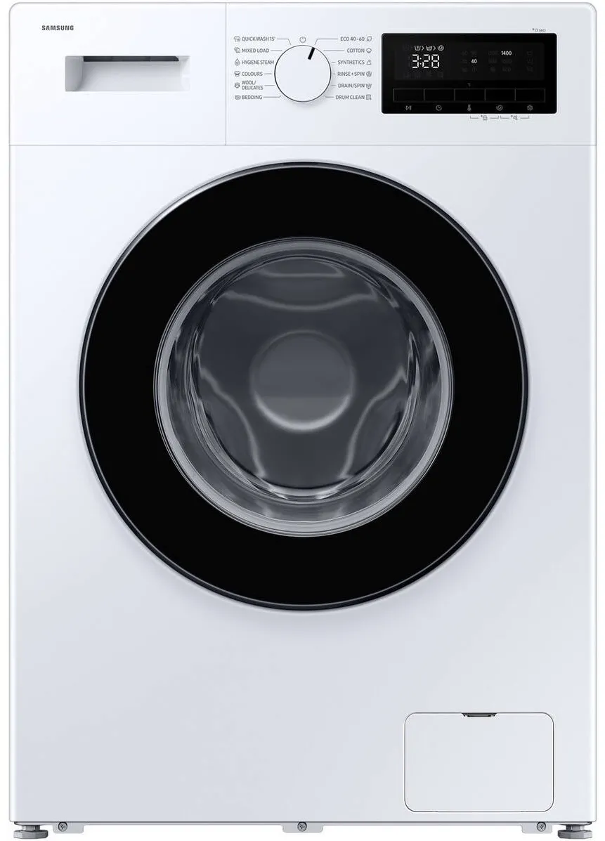 Samsung Masina de spalat rufe Samsung WW70FG3M05AWLF, 7kg, 1400 RPM, Clasa A, Hygiene Steam, Drum Clean, Quick Wash, Motor Digital Inverter, Alb