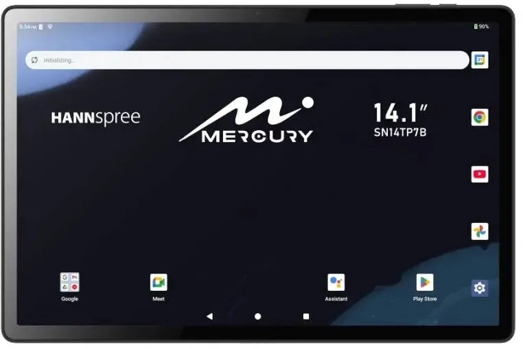 Tableta HANNSPREE Tableta Hannspree Mercury, Procesor Mediatek MTK8786 Octa-Core, Ecran 14.1", 6GB RAM, 128GB Flash, 13MP, Wi-Fi, Bluetooth, Android Negru