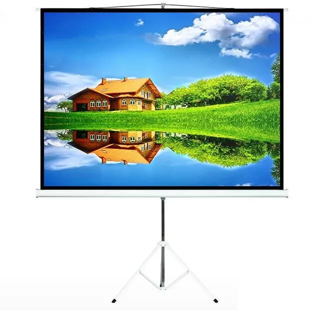 Ecran de proiectie MACLEAN Ecran de proiectie Maclean MC-680, 112", 1:1, cu suport, negru-alb