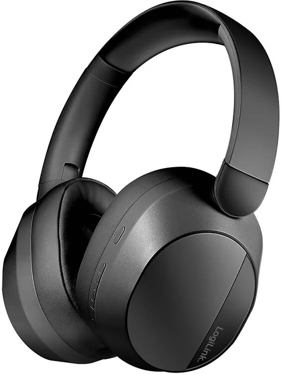 Casti Over-Head Logilink Casti wireless Logilink Sound Wave cu ANC, Bluetooth 6.0, negru, 1 buc