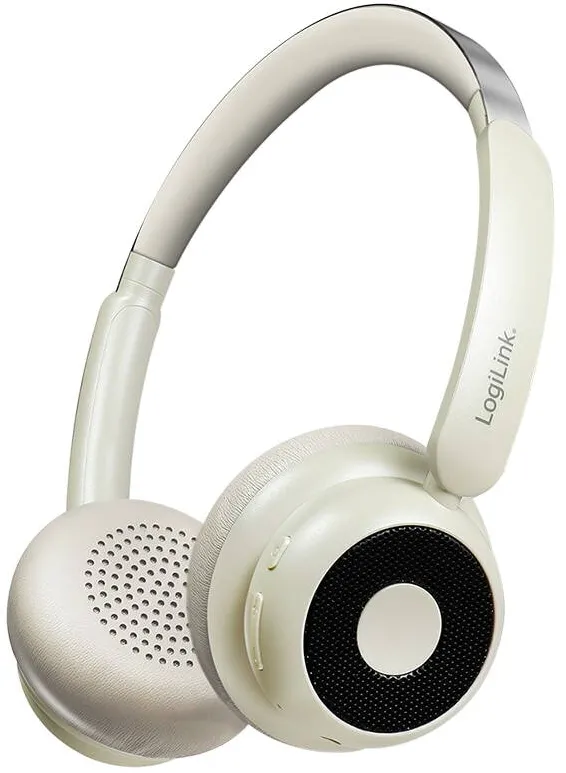 Casti Over-Head Logilink Casti wireless Logilink AuraSolo, Bluetooth 6.0, ANC, maro, 15.9x17.9x6.7 cm