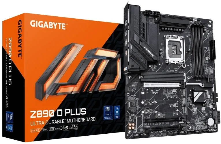 Placa de Baza GIGABYTE Z890 D PLUS, LGA 1851, DDR5, ATX