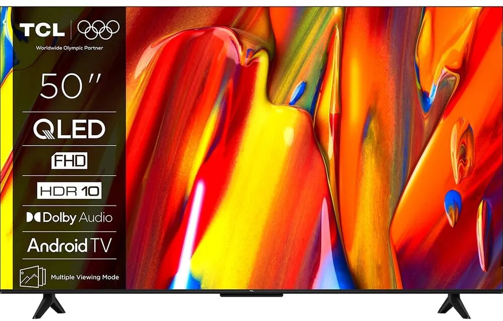 Televizor TCL QLED Smart 50S59K, Full HD, HDR, 126 cm, Clasa E, Negru